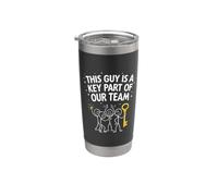 Office Co Worker, This Guy is A Key Part of Our Team Stainless Steel Insulated Tumbler