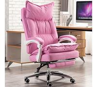 Office Computer Chair Executive Office Chair,Computer Ergonomic Desk Chair 360 Swivel Task Chair High Back Executive Chair- Thick Seat Cushion,Modern Executive Ch, Pink