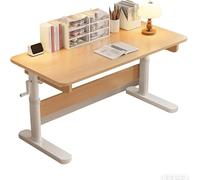 Office Computer Table Wooden Desk Height Adjustable with Detachable Bookshelf for Office, Study and Living Room Adjustable Desk for Children B,80CM