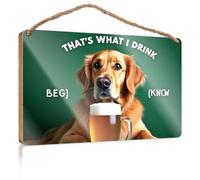 Office Decor for Wall Funny That's What I Drink, You Know Fall Outdoor Decor Back Yard Decorations(20X30CM)