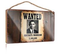 Office Decor for Wall Funny Wanted: Arthus Morgan - $,000 Fall Outdoor Decor Back Yard Decorations(23X35CM)