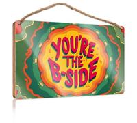 Office Decor for Wall Funny You're The B-Side Fall Outdoor Decor Back Yard Decorations(15X28CM)