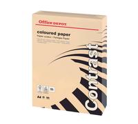 Office Depot A4 80gsm Copy Paper - 500 Sheets (1 Ream) Pastel Salmon Pink