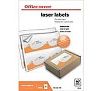 Office Depot Laser Labels White 400 Labels 100 Sheets of 4 Labels