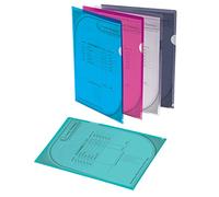 Office Depot Poly Project View Folders, Letter Size, Assorted Colors, Pack of 10, 741361