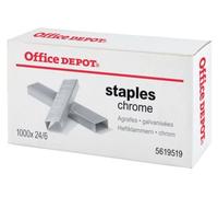 Office Depot Silver 24/6 Staple, 1000 Pieces