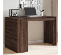 Office Desk Brown Oak 123.5x73.5x75 cm Engineered Wood Berkfield Home Brown One Size