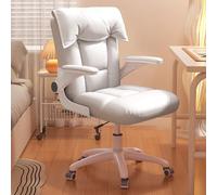 Office Desk Chair, Ergonomic Computer Desk Chair With Lumbar Support, Flip-up Arms Executive Swivel Study Chair, Swivel Task Chair Adjustable Height Home Gaming Chair(/Gray B,A)
