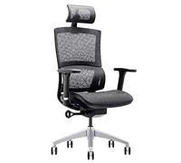 Office Desk Chair Mesh Office Chair with Headrest, Adjustable Lift Chair High Back Computer Swivel Task Chair Metal Design Frame