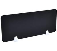 Office Desk Divider - 23.6x11.8in Clamp-On Privacy Panel, Countertop Partit for Home & Work - Slish Black Low Fence
