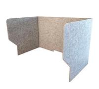 Office Desk Divider 60/80/100cm 3-Sided Privacy Partition Acoustic Noise Reduction Screen Polyester Fiber Panel Sneeze Guard for Enhanced Workspace Privacy