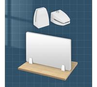 Office Desk Divider Panel PVC Partition for Privacy & Focus Reduces Visual Distractions Perfect for Students & Classrooms Workspace Organization Solutions