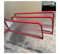 Office Desk Divider Panel, Semi-Transparent Partit Board for Worpaces, Reurants & Hotels - Rosso Color, 1.2m x 30cm Size, Enhance Privacy & nizat