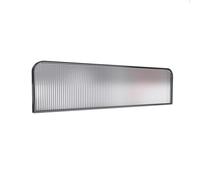 Office Desk Divider Privacy ScreenStainless Steel Frame with Tempered Glass 60cm Width x 30cm Height Perfect for Call Centers Workspaces Restaurants & Shared Offices