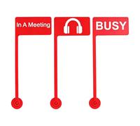 Office Desk Flag, Funny Focus Indicator Sign - Red Alert Office Desk Flag,for Women Home Work Computer Station School Coworker Desktop Laptop