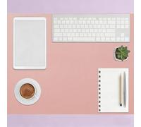 Office Desk Mat 110 x 114 cm Waterproof Waterproof Desk Writing Pad Spill Resistant Durable Design Ideal for Large Mouse Pad and Mats on Top of Desks, Pink
