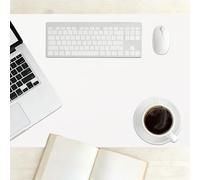 Office Desk Mat 35 x 64 cm Multifunctional Multifunction DIY Desktop Storage Accessories Wipeable Ideal for Large Mouse Pad and Desk Mats on Top of Desks, White