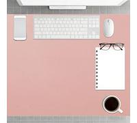 Office Desk Mat 50 x 100 cm Waterproof Non Slip Leather Desk Protector Cover Wipeable for Office Home Decor, Pink