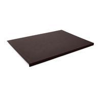 Office Desk Pad Leather Dark Brown - Edge Protection and Double Stitching