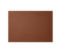 Office Desk Pad Leather Orange Brown - Steel Structure with Double Stitching