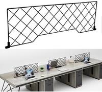 Office Desk Privacy Screen Iron Partition Wall RustFree Mesh Divider Adjustable Desk Separator for Office Spaces Effective Workspace Solution Enhance Productivity