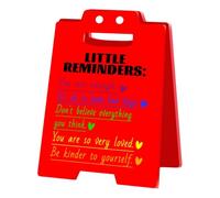 Office Desk Warning Sign, Funny Office Decor Portable Positive Energy Sign Creative Appreciation Gift Motivational for Friend Coworker Colleague Offices Desk Accessories