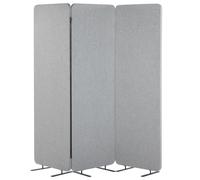 Beliani Office Divider Room Divider Standi Light Grey