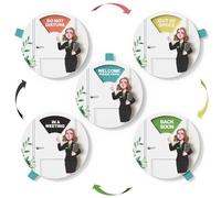 Office Door Hanger Sign, Do Not Disturb Sign, Welcome Please Knock Sign, Out of Office Sign, Back Soon Sign, In A Meeting Sign, Perfect Partner for Home, Office and Cubicle