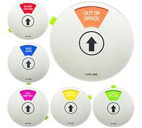 Office Door Sign, Do Not Disturb/Come in Welcome/Out of Office/In a Meeting/Back Soon/Working Remotely 6 Options, LJSCARE Privacy Door Sign 6 inch (Silver)