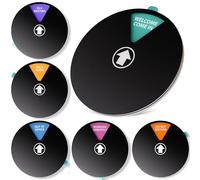 Office Door Signs - Rotating Status Door Sign - Do not Disturb, Out of Office, In a Meeting, Back Soon, Working Remotely, Welcome Come In - Dual Mounted Fit For Door, Wall or Window