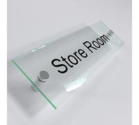 Office Door Wall House Number Sign Plaque- Quality Glass Effect Acrylic Perspex (Store Room)