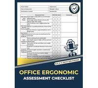 Office Ergonomic Assessment Checklist: Ensuring Workplace Comfort & Productivity | Workstation Evaluation Record Tracker | Ergonomic Checklists Forms