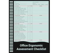 Office Ergonomic Assessment Checklist: Workstation Setup and Workplace Ergonomics Evaluation Record for Safety Officers, HR Teams, and Office Managers.