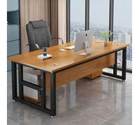 Office Executive Desk,Computer Desk With Thicker Desktop,Heavy Duty Study Writing Table,Work Gaming Desk For Home Office,Student Writing Study Desk,Metal Frame(B1,47.2" L x 23.6" W(120x60cm))