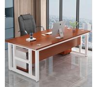 Office Executive Desk,Computer Desk With Thicker Desktop,Heavy Duty Study Writing Table,Work Gaming Desk For Home Office,Student Writing Study Desk,Metal Frame(C2,47.2" L x 23.6" W(120x60cm))