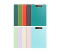 Office File Folders 10 Pcs Foldable Cover Clipboard Folder Sturdy Double Clip Contract File Organizer Binder Office Supplies