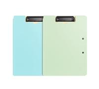Office File Folders 2 Pcs Foldable Cover Clipboard Folder Contract File Organizer Binder Sturdy Double Clip Office Supplies(Multi-Colored)