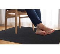 Office Floor Protector Mat Paste Type Non-Slip Protector Mat for Under Chair Mat Move Smoothly Foldable Thick Rectangular (Black,120x90cm)