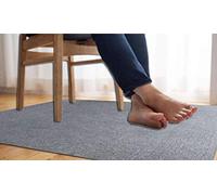 Office Floor Protector Mat Paste Type Non-Slip Protector Mat for Under Chair Mat Move Smoothly Foldable Thick Rectangular (Grey,140x90cm)