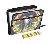 Office Folders 13 Pockets A4 Letter Size with Zipper Closure for Hanging File Folder Strange Capricorn para guardar