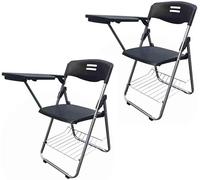 Office Folding Chair with Writing Tablet, Steel Frame for Training, Conferences, Business, and Learning