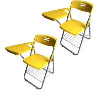 Office Folding Chair with Writing Tablet, Steel Frame for Training, Conferences, Business, and Learning