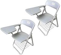 Office Folding Chair with Writing Tablet, Steel Frame for Training, Conferences, Business, and Learning