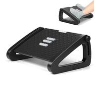 Office Foot Rest, Adjustable Height Footrest Under Desk, Ergonomic Foot Stool with Large Roller Massager for Offices, Straightening The Hunchback, Pressure Relief, Suitable for Office and Home