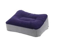 Office Foot Rest, Inflatable PVC Foot Rest Pillow for Air Travel Office Home Under Desk in Grey/Blue-Grey(Blue-Grey)