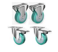 Office Furniture Casters Wheels Set of 4 Heavy Duty Rubber Swivel Castors for Smooth Mobility Ideal for Moving Heavy Items and Improving Workspace Efficiency