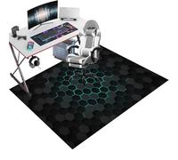 Office Gaming Chair Mat for Hard Floor, Floor Protector for Rolling Chair, Office Gaming Rug Protector for Rolling Chair, Non-slip 140 x 150 cm Floor Protection Mat for Gaming Room Home Office Decor