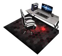 Office Gaming Chair Mats for Carpeted Floor, 120 x 150 cm Gaming Rug for Hard Floor, Desk Chair Floor Protector Mat for Carpet, Computer Floor Mat for Carpets, Floor Protector for Rolling Chair
