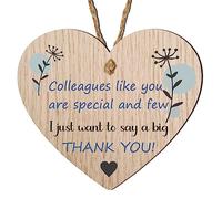 Office Gift for a Colleague and Friend | Appreciation with Leaving and Thank You Presents | New Job Hanging Hearts, Plaque Signs | Celebrating Friendships | Her, Girls, and Women (Design 3)