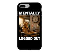 Office Golden Retriever Funny Dog Lover Mentally Logged Out Case for iPhone 7 Plus/8 Plus